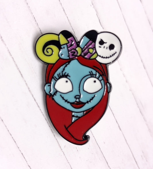 Nightmare Before Christmas Sally Character Face Pin