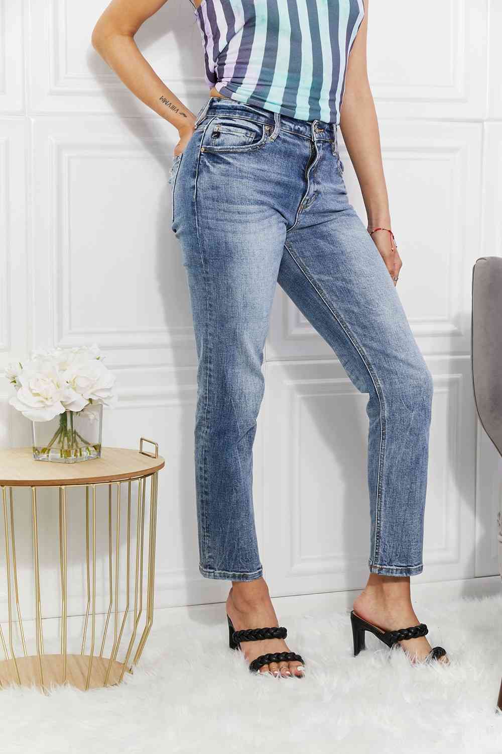 Kancan Amara High Rise Slim Straight Jeans (0, 1, 3, 5, 20w or 22w)