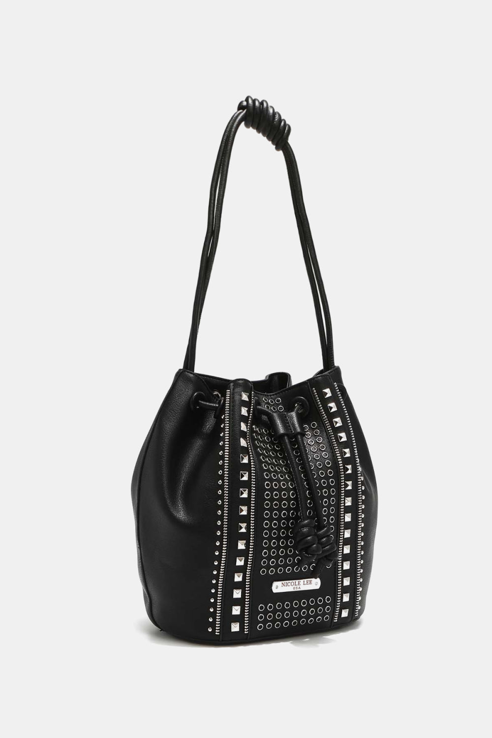 Nicole Lee USA Amy Studded Bucket Bag (Color Options)