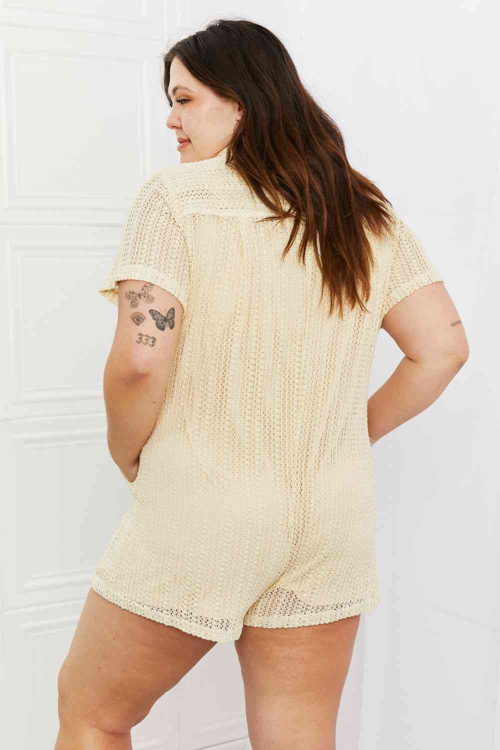 HEYSON Ready For The Day Crochet Romper (L-3x)