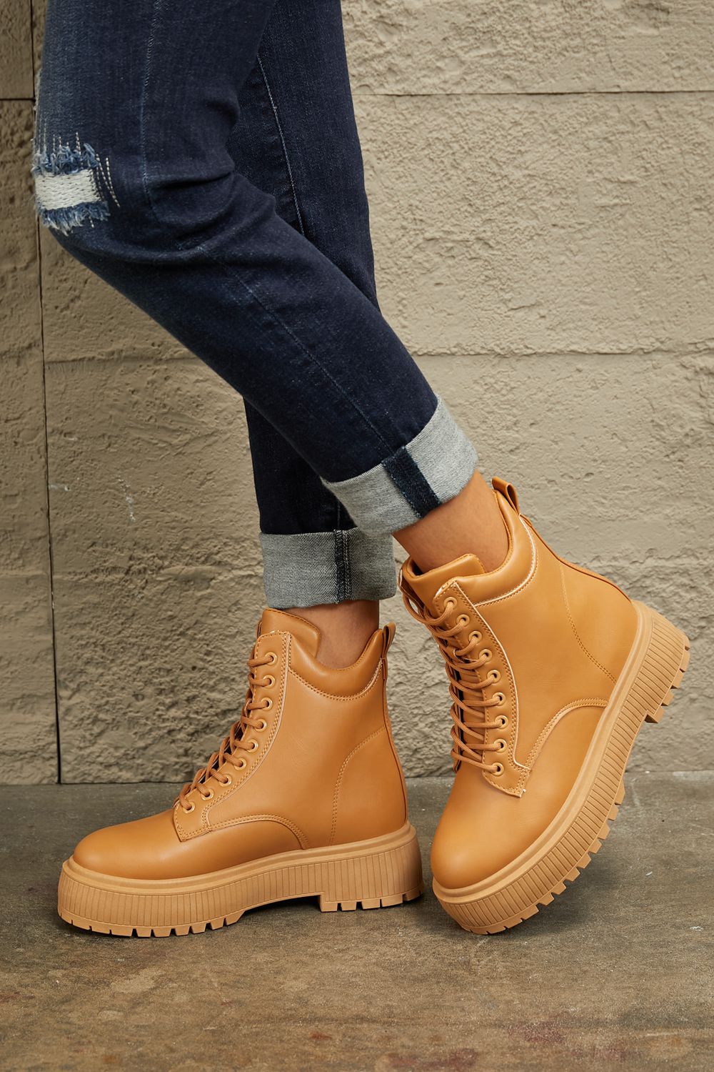 East Lion Corp Platform Combat Boots (6, 7, 8 or 10)