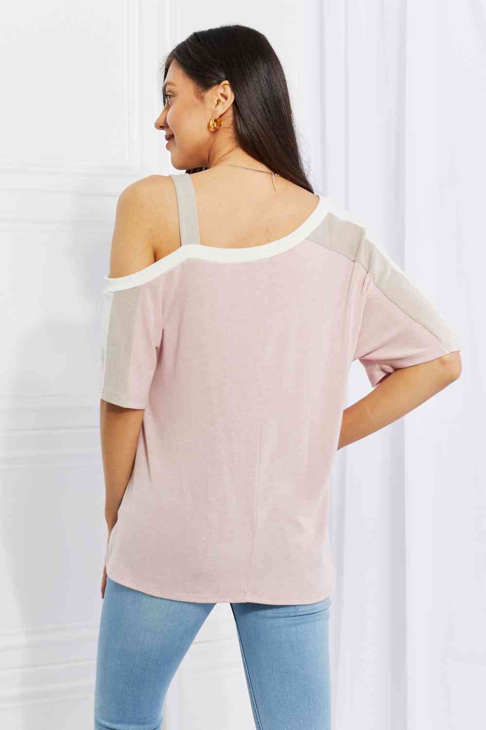 Andree by Unit Something Simple Cold Shoulder Tee (S or 2X)