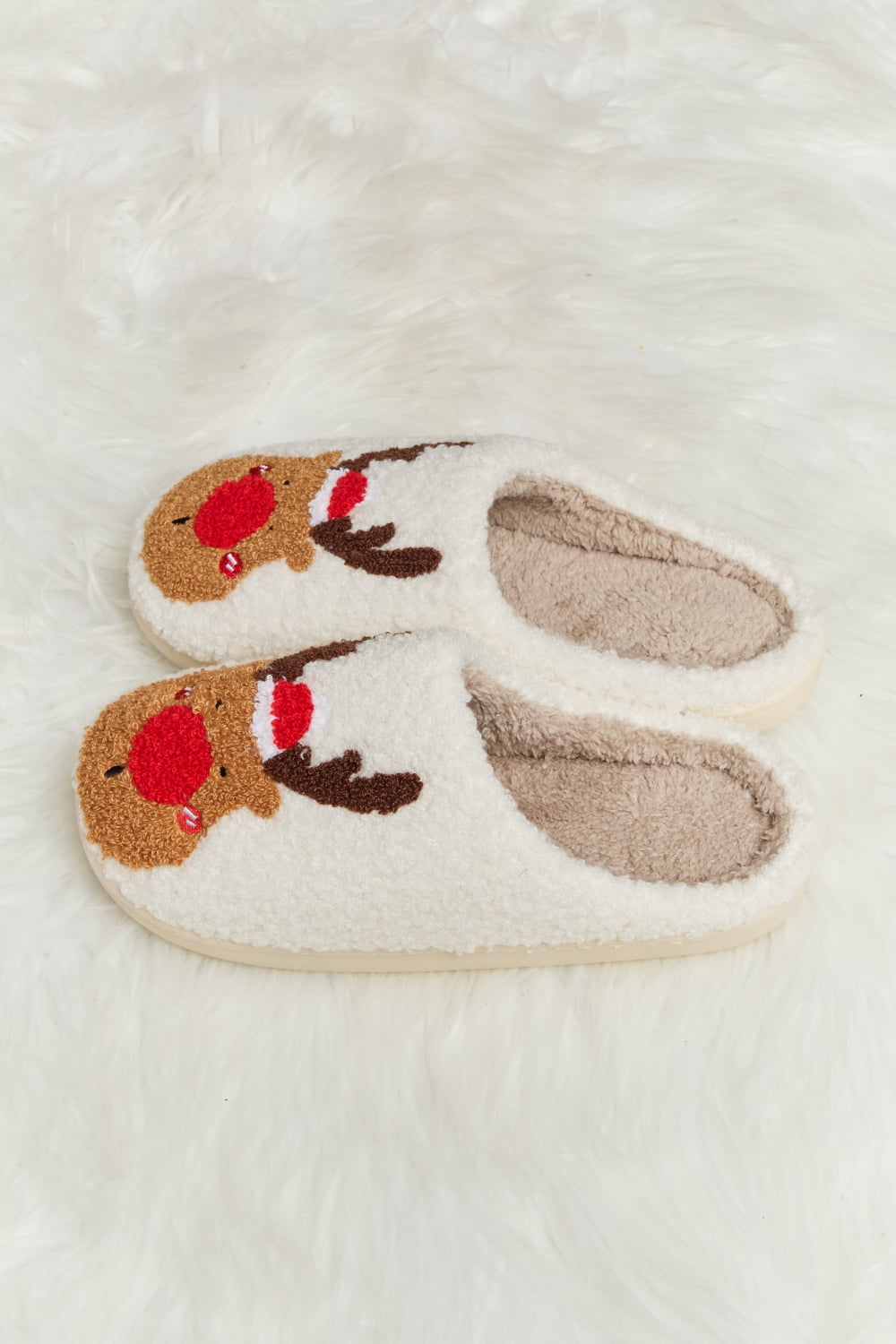 Melody Rudolph Print Plush Slide Slippers (Color Options)