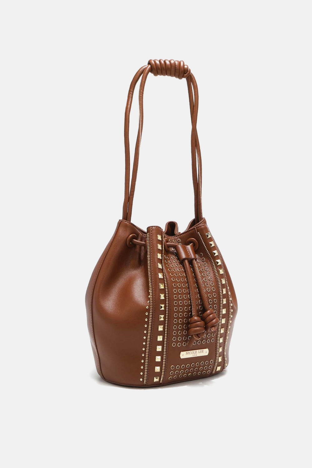 Nicole Lee USA Amy Studded Bucket Bag (Color Options)