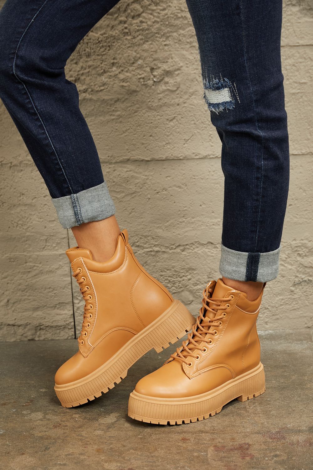 East Lion Corp Platform Combat Boots (6, 7, 8 or 10)