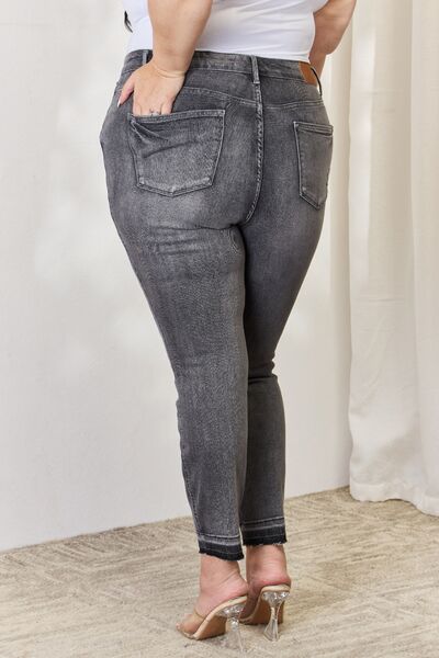 Judy Blue High Waist Tummy Control Release Hem Skinny Jeans (24w)