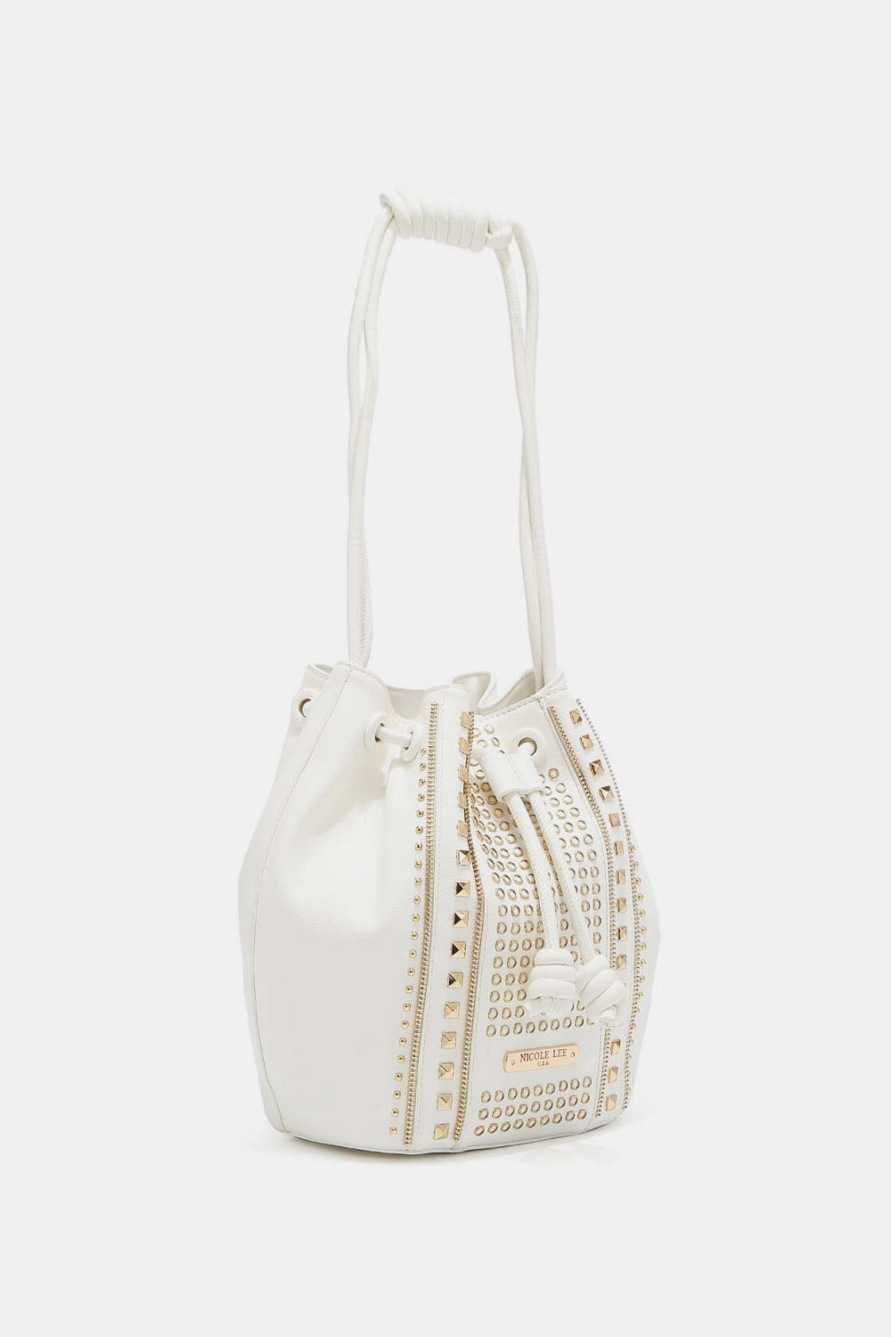 Nicole Lee USA Amy Studded Bucket Bag (Color Options)