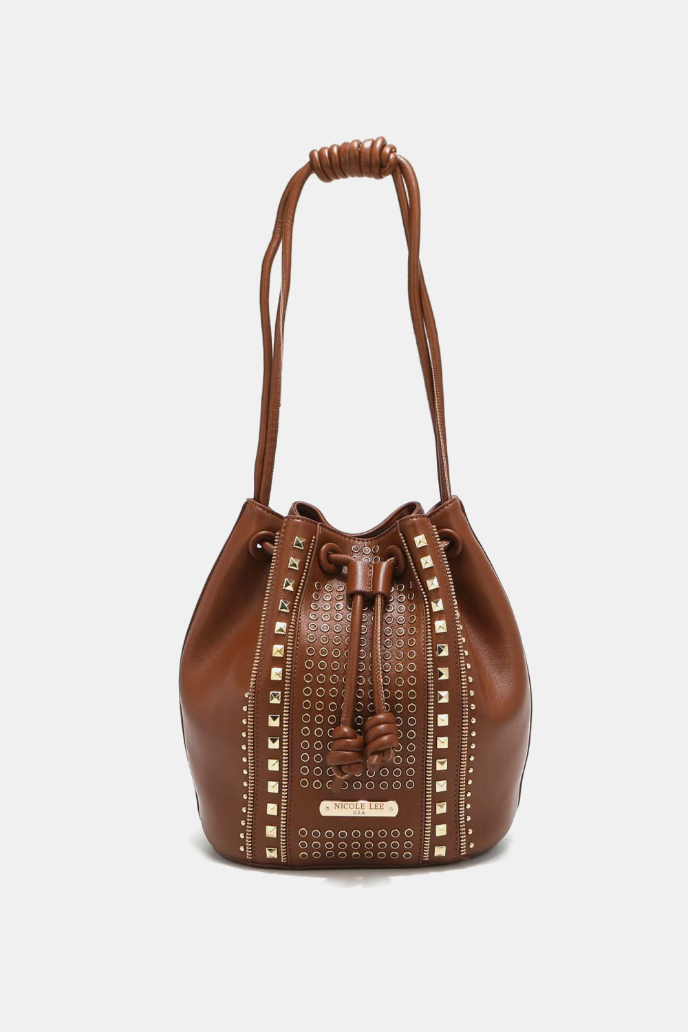 Nicole Lee USA Amy Studded Bucket Bag (Color Options)