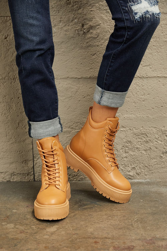 East Lion Corp Platform Combat Boots (6, 7, 8 or 10)