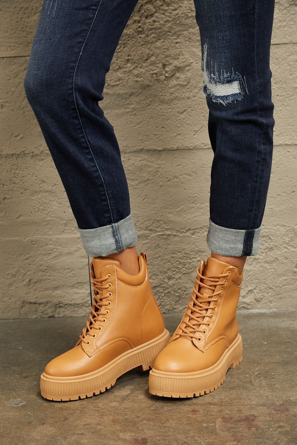 East Lion Corp Platform Combat Boots (6, 7, 8 or 10)