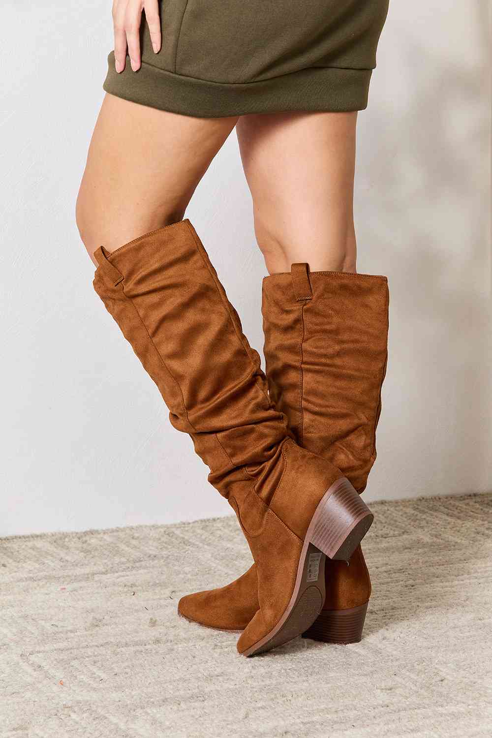 East Lion Corp Block Heel Knee High Boots (6 or 6.5)