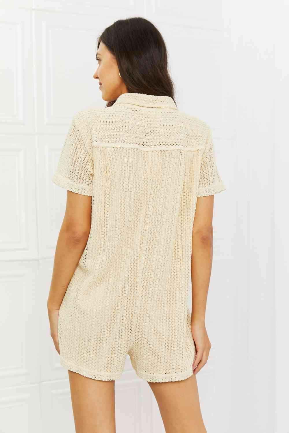 HEYSON Ready For The Day Crochet Romper (L-3x)