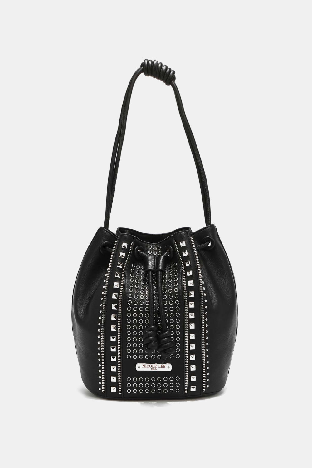 Nicole Lee USA Amy Studded Bucket Bag (Color Options)