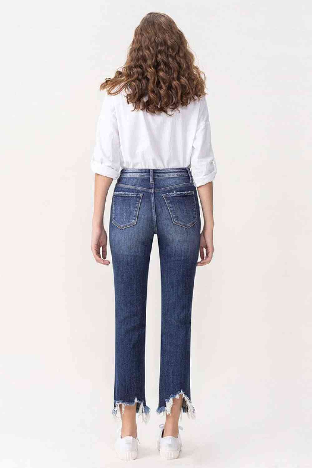 Lovervet Jackie High Rise Crop Straight Leg Jeans (28, 14w, 20w or 22w)