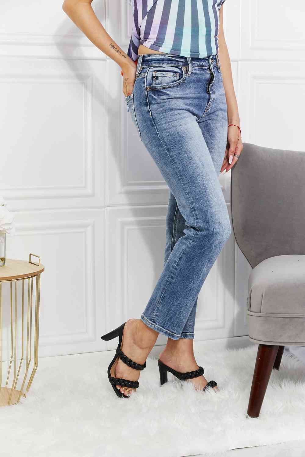 Kancan Amara High Rise Slim Straight Jeans (0, 1, 3, 5, 20w or 22w)