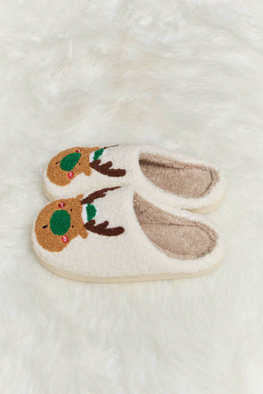 Melody Rudolph Print Plush Slide Slippers (Color Options)